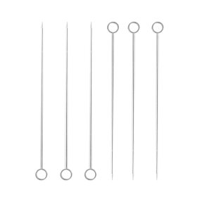 cocktailpinnar drinkpinnar rostfritt stål 6-pack