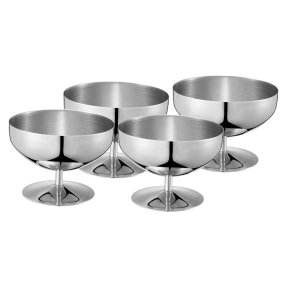 Daysi stainless steel ice cream cups 25 cl, 4-pack