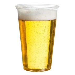 Plastic beer glasses 50 cl 6-pack
