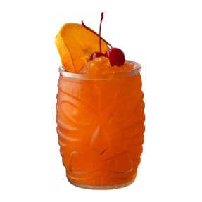 Tiki DOF cocktail glass